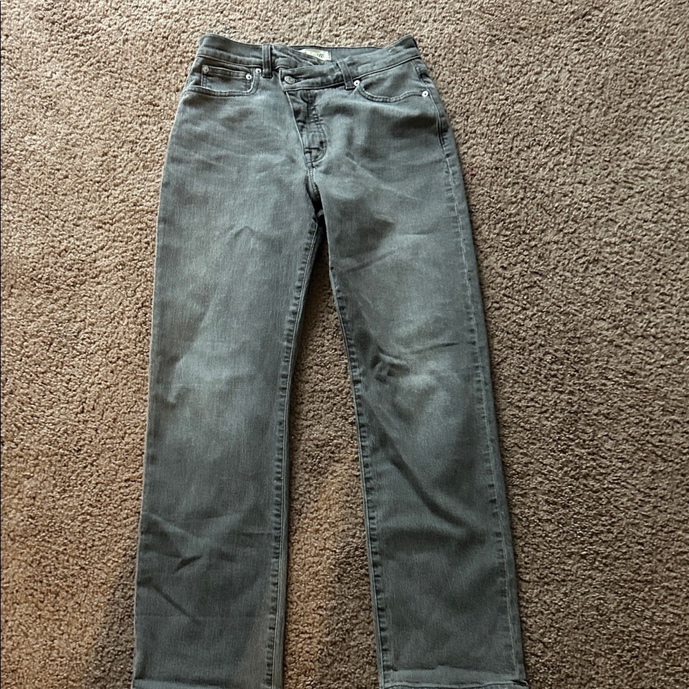 Madewell Crosstab Gray Denim Jeans